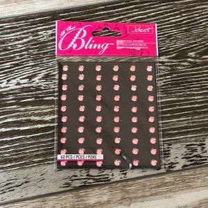 NIP!  Jolee's All That Bling Dimensional Stickers 60 Sparkly Pink Rhinestones